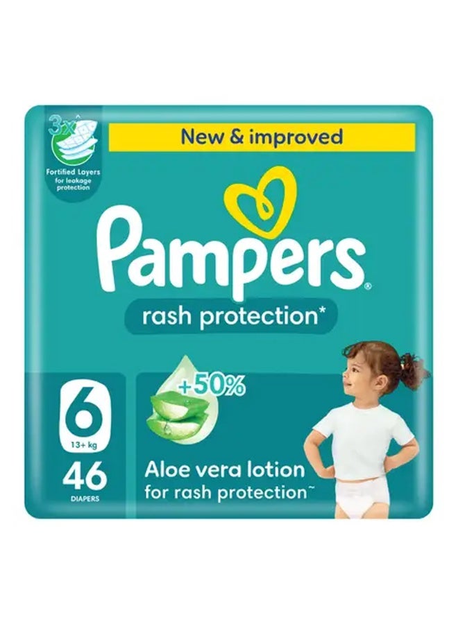 Rash Protection Size 6, 13+ kg Giant Pack, 46 Diapers