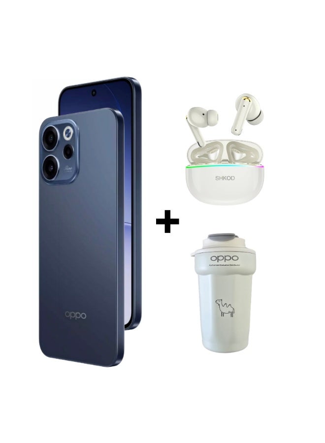 أوبو هاتف رينو 15F ثنائي الشريحة لون أزرق الغسق 12 جيجابايت رام 512 جيجابايت + هدايا - نسخة الشرق الأوسط 5G - Image 1