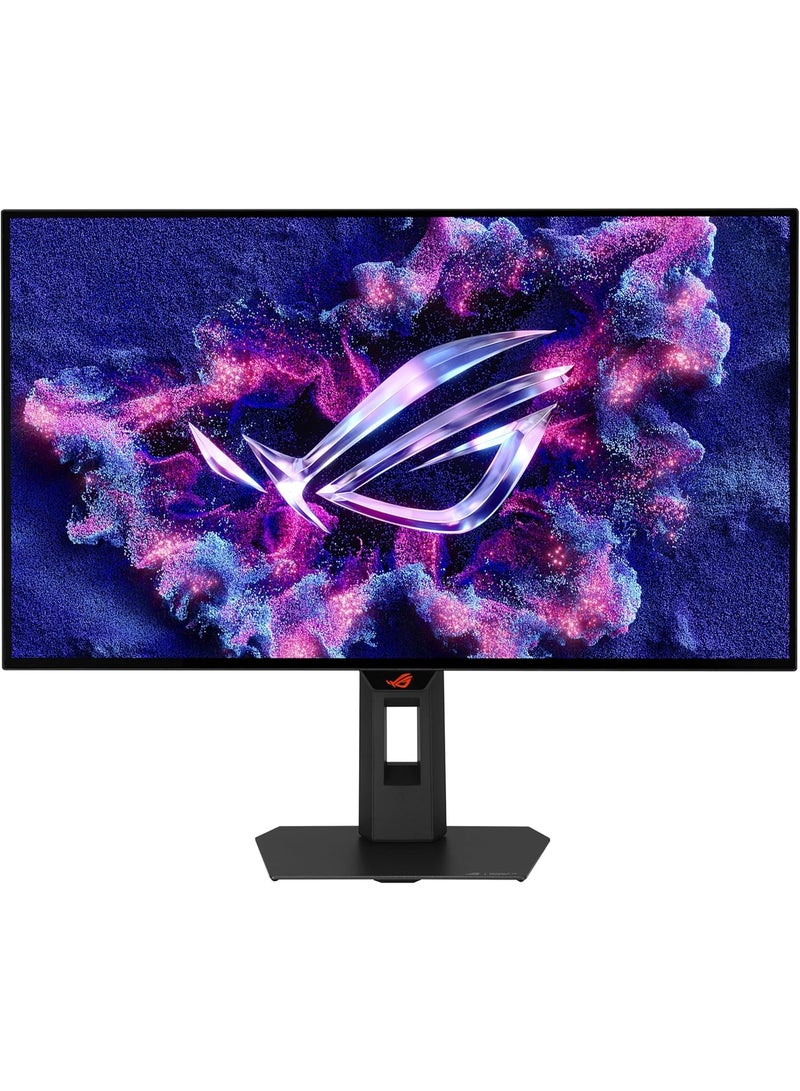 أسوس ROG Strix OLED XG27AQDMGR 27 Inch Gaming Monitor (QHD 2560 x 1440, True Black Glossy OLED, 240Hz, 0.03ms Response Time, ELMB, HDR10, 1x DisplayPort 1.4, 2X HDMI 2.1, 2x USB-A) Black - Image 1
