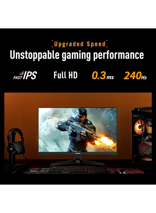أسوس TUF Gaming Series 5 VG279QM5A-J, 27" FHD (1920 x 1080) Fast IPS, 240Hz, 0.3ms, AMD FreeSync Premium, NVIDIA G-Sync, Black Monitor - Infiniarc Edition Black - Image 3