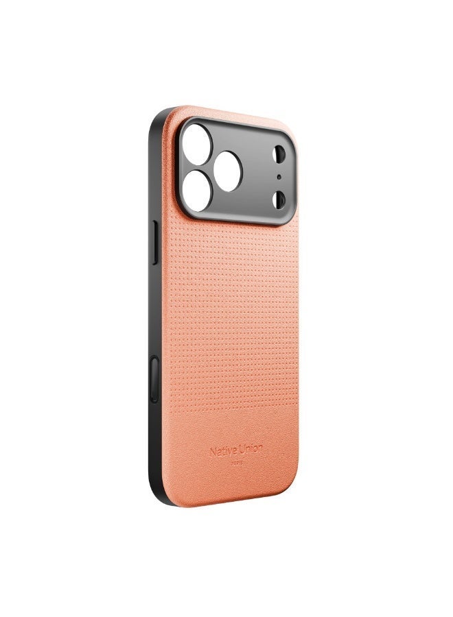 Native Union iPhone 17 Pro MagSafe Case ACTIVE 2.0, 10-Ft Drop Protection Premium Leather & TPU Cover Case, Slim & Thin, Raised Camera Bezel, Wireless Charging Compatible - Apricot - Image 4