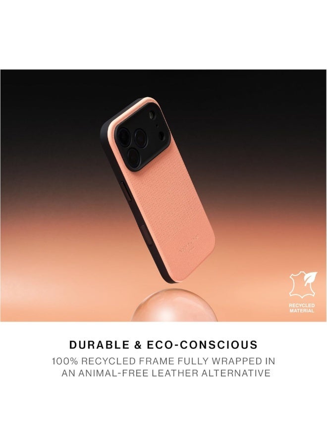 Native Union iPhone 17 Pro Max MagSafe Case ACTIVE 2.0, 10-Ft Drop Protection Premium Leather & TPU Cover Case, Slim & Thin, Raised Camera Bezel, Wireless Charging Compatible - Apricot - Image 2