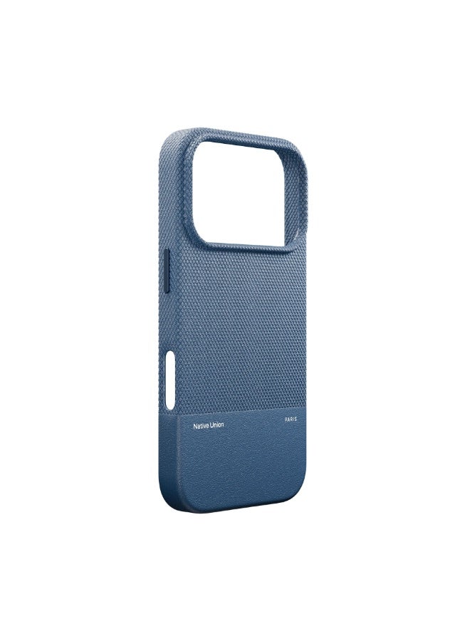 Native Union iPhone 17 Pro MagSafe Case RE CLASSIC, 6-Ft Drop Protection Premium Leather Cover Case, Slim & Thin, Raised Camera Bezel, Wireless Charging Compatible - Navy - Image 4