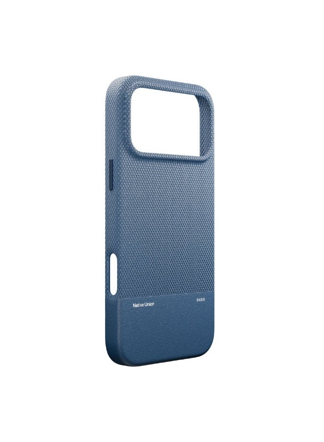 Native Union iPhone 17 Pro Max MagSafe Case RE CLASSIC, 6-Ft Drop Protection Premium Leather Cover Case, Slim & Thin, Raised Camera Bezel, Wireless Charging Compatible - Navy - Image 4