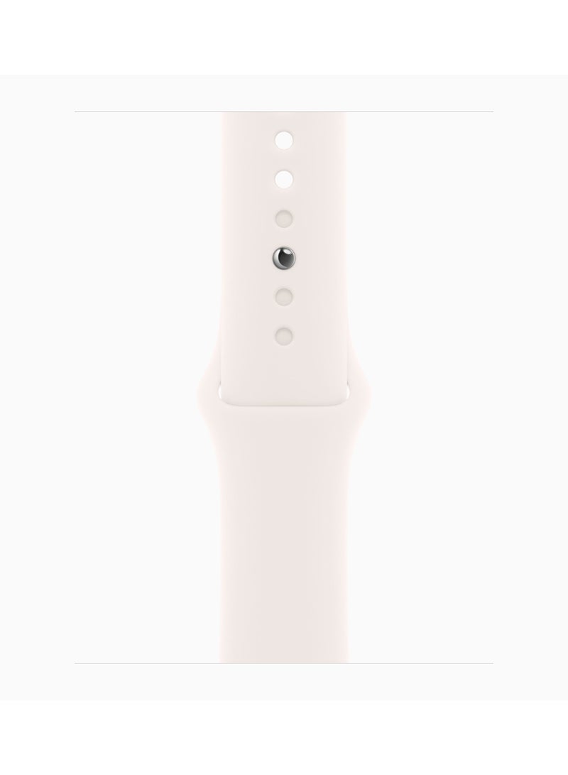 Apple Renewed - Watch Series 10 GPS 42mm Rose Gold Aluminium Case With Light Blush Sport Band - Image 3