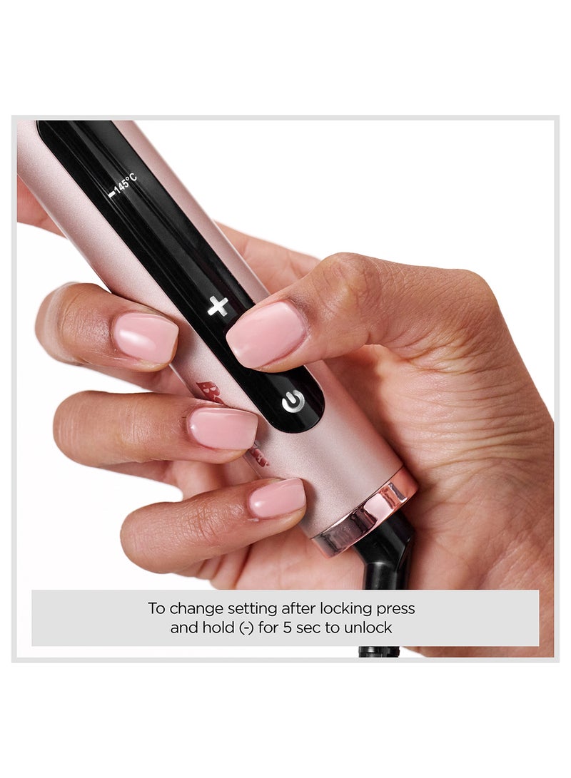 بيبي ليس أداة تصفيف حرارية لزيادة حجم الشعر بفرشاة هوائية ساخنة، فرشاة دائرية ساخنة 28 مم مع وظيفة تجعيد، تحكم في تجاعيد الأيونات، 4 إعدادات حرارة، متعددة الجهد، (HSB200SDE) - Image 5