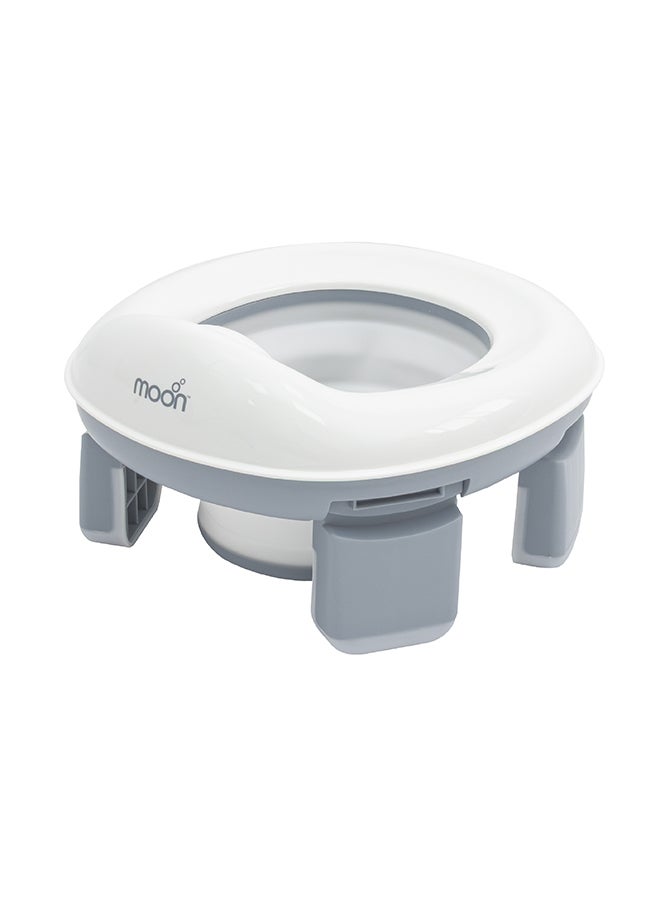 Moon Travel Potty Seat/Chair for Toddlers | Portable Foldable Potty-Training Seat with Disposable Liners,Lightweight & Compact Baby Potty Chair for Car, Outdoor & Travel Use | BPA-Free - Image 1
