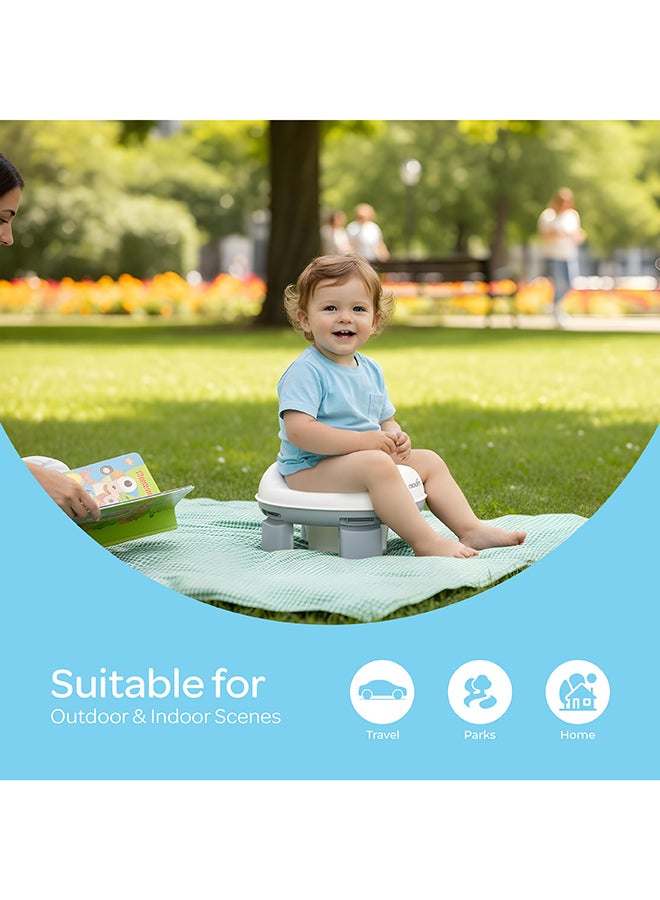 Moon Travel Potty Seat/Chair for Toddlers | Portable Foldable Potty-Training Seat with Disposable Liners,Lightweight & Compact Baby Potty Chair for Car, Outdoor & Travel Use | BPA-Free - Image 4