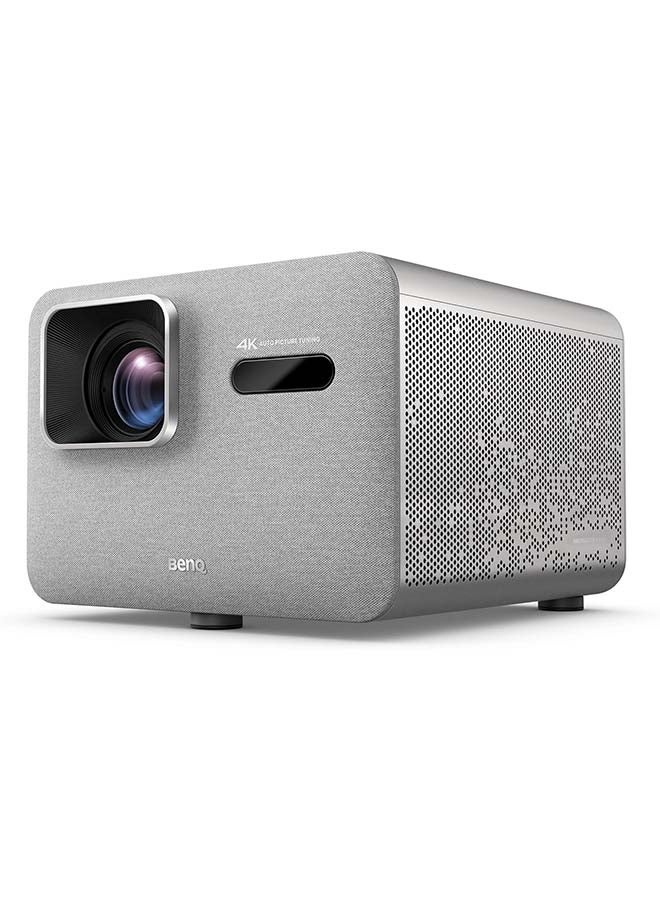 BenQ TK705i 4K Home Entertainment Projector,Netflix,3000 ANSI Lumens,Google TV,Low Input Lag,Auto Image Adjustment,Optical Zoom,Bluetooth,HDMI 2.1,HDR10 +,Quiet Projector,2-Year Warranty TK705i Silver - Image 1
