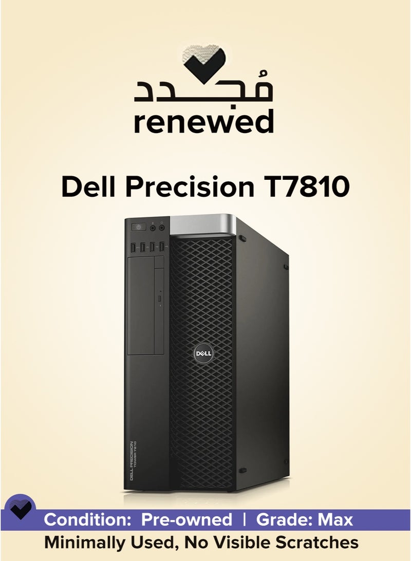 DELL Renewed - Dell Precision T7810 Tower , Dual Processor Intel Xeon  E5-2680 v4 , Ram 16GB DDR4 , 500GB HDD ,  Nvidia Quadro P620 2GB , P.S 825W Black - Image 1