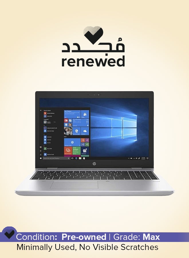 HP مجدد - لابتوب برو بوك 650 G5 / مع شاشة 15.6 بوصة بدقة Full HD / إنتل كور i7-8665U / رباعي النواة / 8 جيجابايت RAM / 256 جيجابايت SSD / إنتل UHD جرافيكس / ويندوز 10 برو / فضي إنجليزي - Image 1