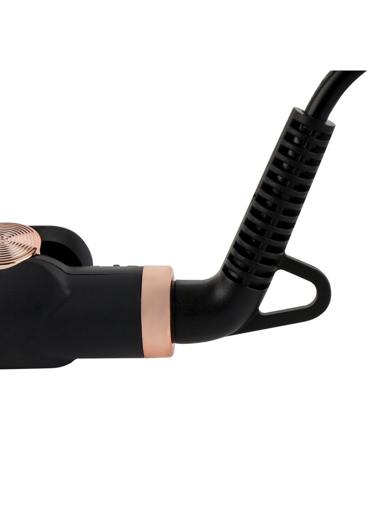 كريبتون مكواة شعر KNH6564 | لوحة سيراميك، عنصر تسخين 33 واط، قفل سفر ومؤشر LED | تصفيف سلس للصالة والمنزل | أسود | ضمان لمدة سنتين - Image 5