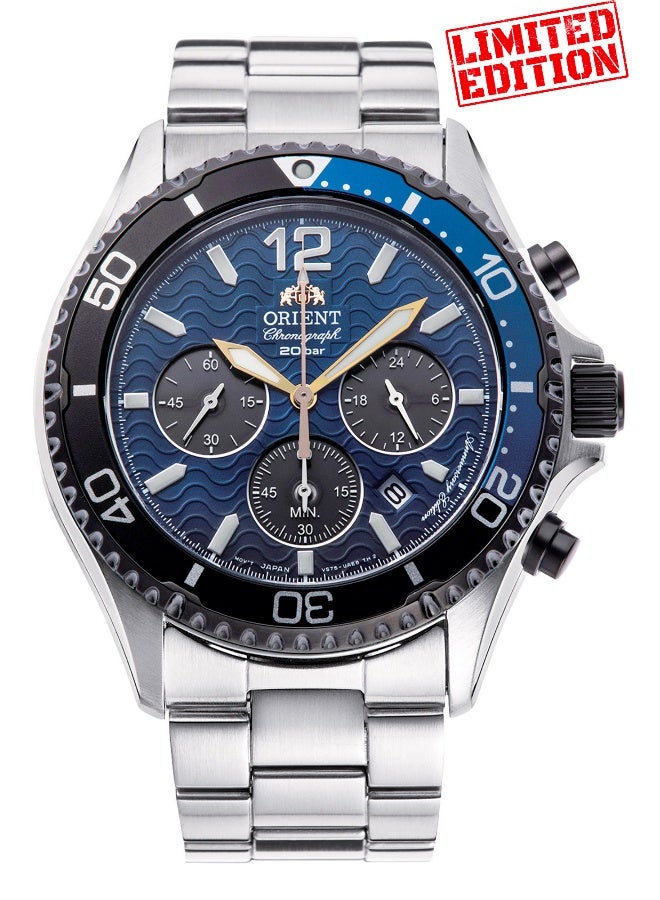 ORIENT Men's ORIENT Sport Mako Solar Chrono RA-TX0208L10B - Stainless Steel Male Solar Chronograph - Image 1