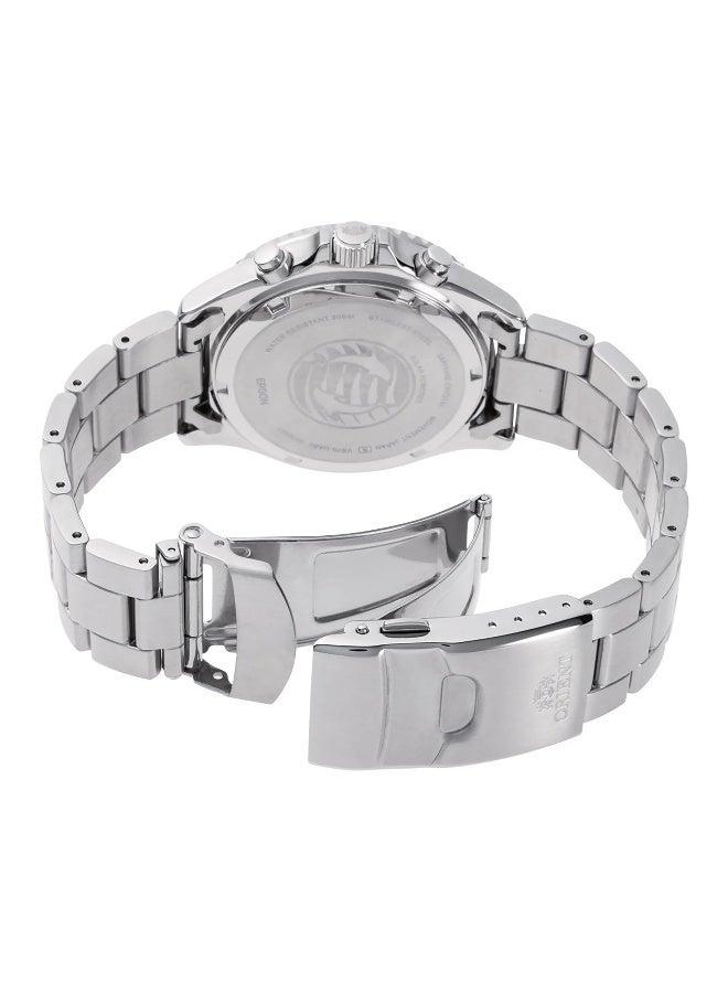 ORIENT Men's ORIENT Sport Mako Solar Chrono RA-TX0201L10B - Stainless Steel Male Solar Chronograph - Image 2