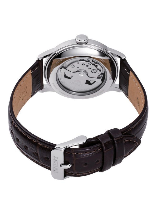 ORIENT Men's ORIENT Classic Bambino 38mm RA-AC0M04Y - Leather Male Mechanical 3 hands - Image 3