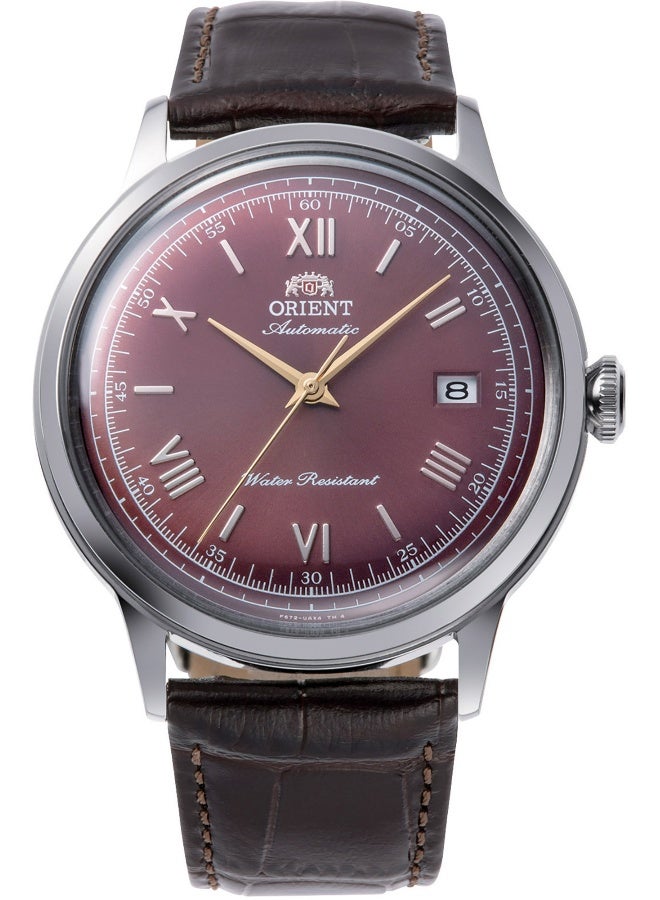 أورينت كلاسيك بامبينو كلاسيك RA-AC0026R - ساعة ميكانيكية جلدية للرجال بثلاثة عقارب - Image 1