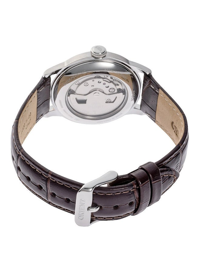 ORIENT Men's ORIENT Classic Bambino 38 Small Seconds RA-AP0105Y - Leather Male Mechanical 3 hands - Image 2