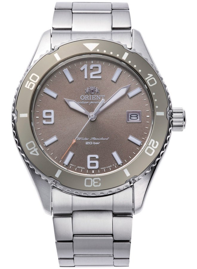 أورينت ساعة ORIENT سبورت ماكو 40 سولار RA-WJ0004Y10B - ستانلس ستيل للجنسين مع 3 عقارب - Image 1