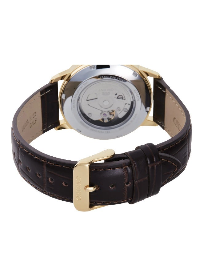 أورينت سيمفونية معاصرة III RA-AC0F04S - ساعة ميكانيكية جلدية للرجال بثلاثة عقارب - Image 2