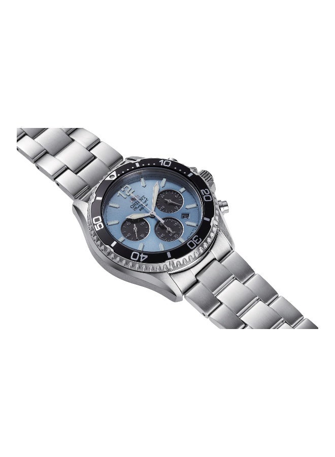 أورينت ساعة ORIENT سبورت ماكو سولار كرونو RA-TX0206L10B - كرونوغراف شمسية من الفولاذ المقاوم للصدأ للذكور - Image 3