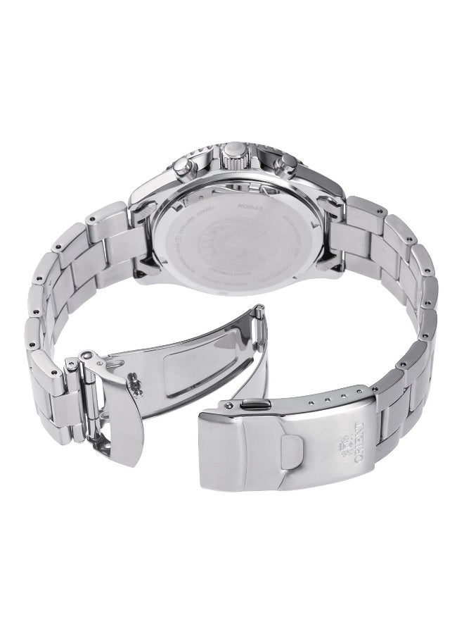 أورينت ساعة ORIENT سبورت ماكو سولار كرونو RA-TX0206L10B - كرونوغراف شمسية من الفولاذ المقاوم للصدأ للذكور - Image 2