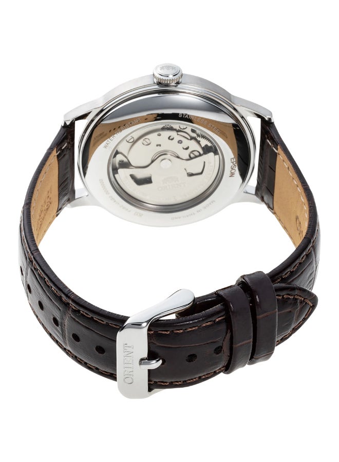 ORIENT Men's ORIENT Classic Bambino V8 RA-AK0702Y - Leather Male Mechanical 3 hands - Image 3