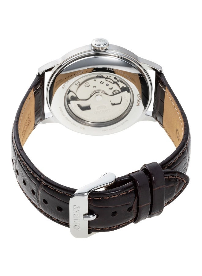 ORIENT Men's ORIENT Classic Bambino V8 RA-AK0702Y - Leather Male Mechanical 3 hands - Image 2