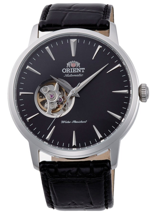 ORIENT Men's ORIENT Classic Open Heart AG02004B - Leather Male Mechanical 3 hands - Image 1