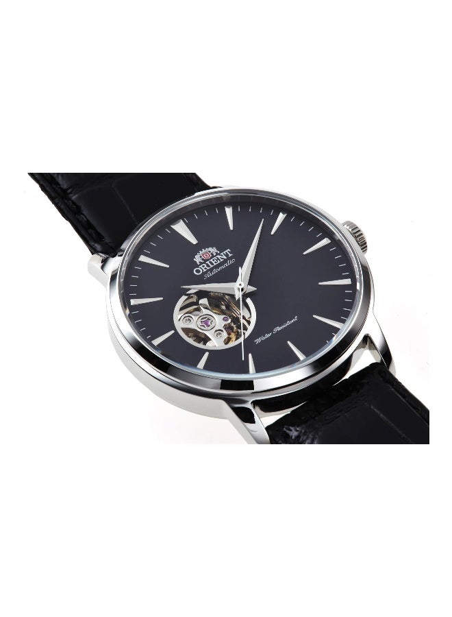 ORIENT Men's ORIENT Classic Open Heart AG02004B - Leather Male Mechanical 3 hands - Image 3