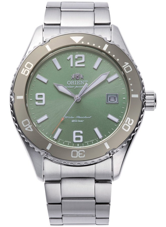 أورينت ساعة ORIENT سبورت ماكو 40 سولار RA-WJ0001E10B - ستانلس ستيل للجنسين سولار 3 عقارب - Image 1