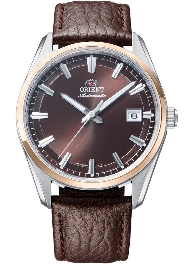 أورينت ساعة ORIENT المعاصرة ستريتو تاريخ RA-AC0R03Y - جلد للذكور ميكانيكية 3 عقارب - Image 1