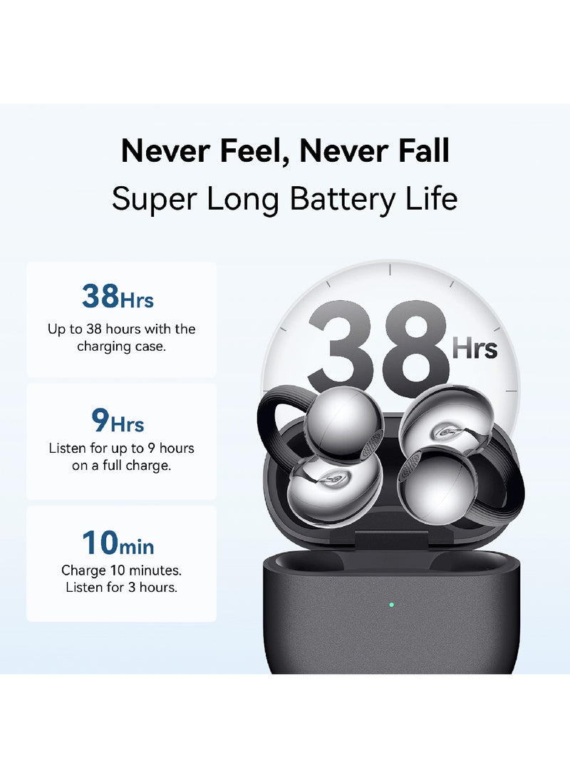 HUAWEI FreeClip 2 Wireless Earphones, Bluetooth Earbuds, Airy C-bridge Design, Adaptive Open-ear Listening, Crystal-clear Calls, 38 Hours Long Battery Life, Compatible with iOS & Android, IP57 With Free Loss Care Rose Gold Rose Gold - Image 2