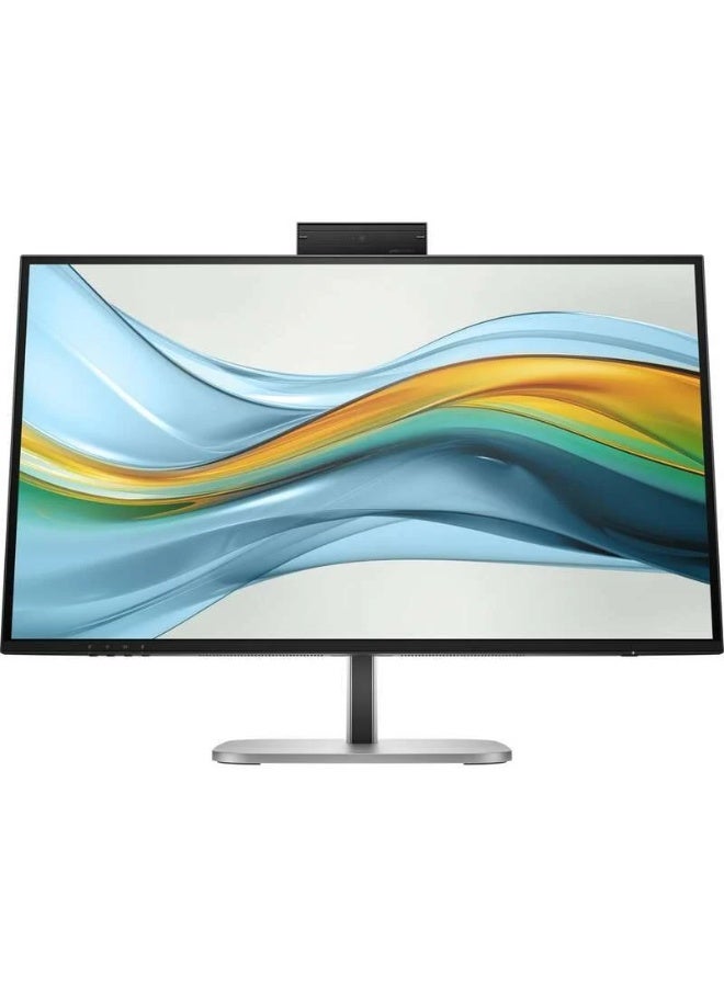 HP 527pm UW-QHD Quad HD 27" Conference Monitor – QHD 2560x1440 100Hz, IPS, USB-C, Built-in Camera & Mic, Ethernet, Adjustable Stand black - Image 1