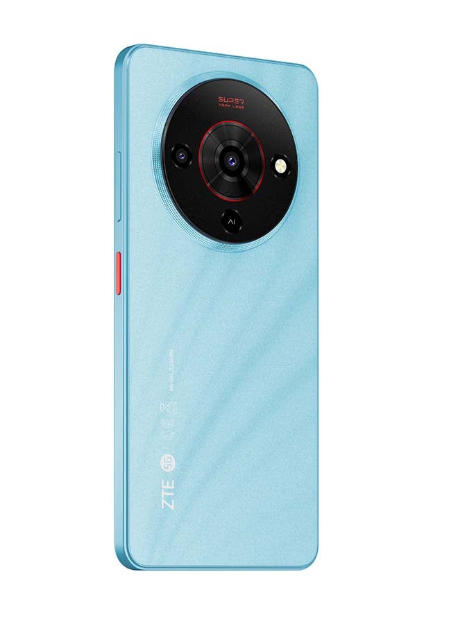 زد تي اي هاتف Blade A76 ثنائي الشريحة باللون الأزرق الجليدي 4GB RAM 128GB 5G مع شاحن - النسخة الدولية - Image 5