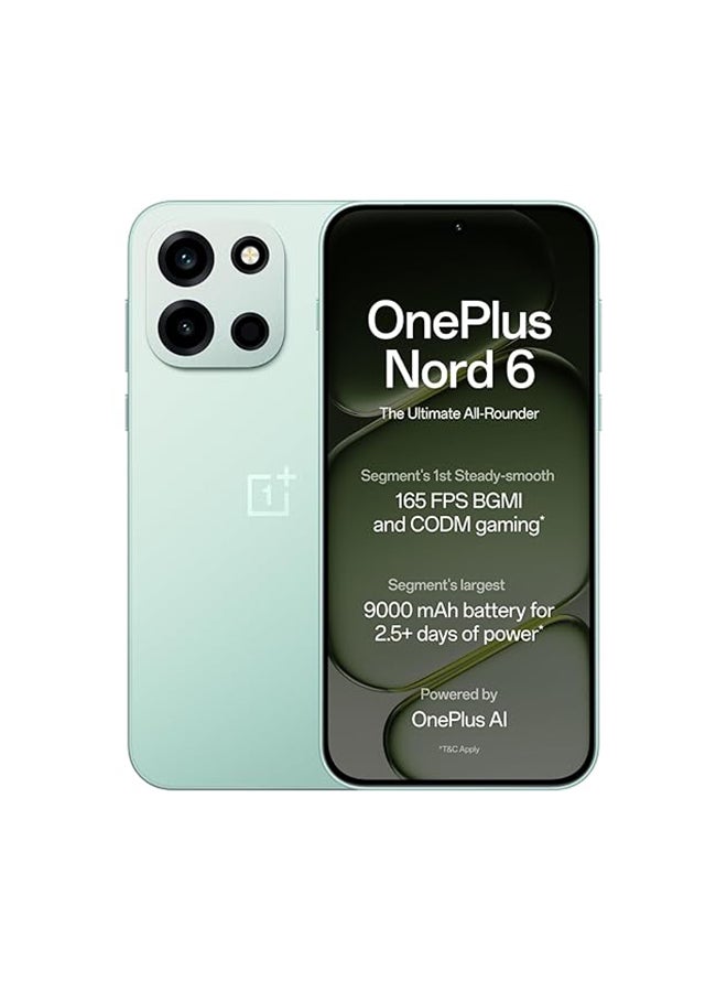 ون بلس نورد 6 ثنائي الشريحة نعناع طازج مع AI 12GB RAM 256GB 5G - النسخة الهندية - Image 1