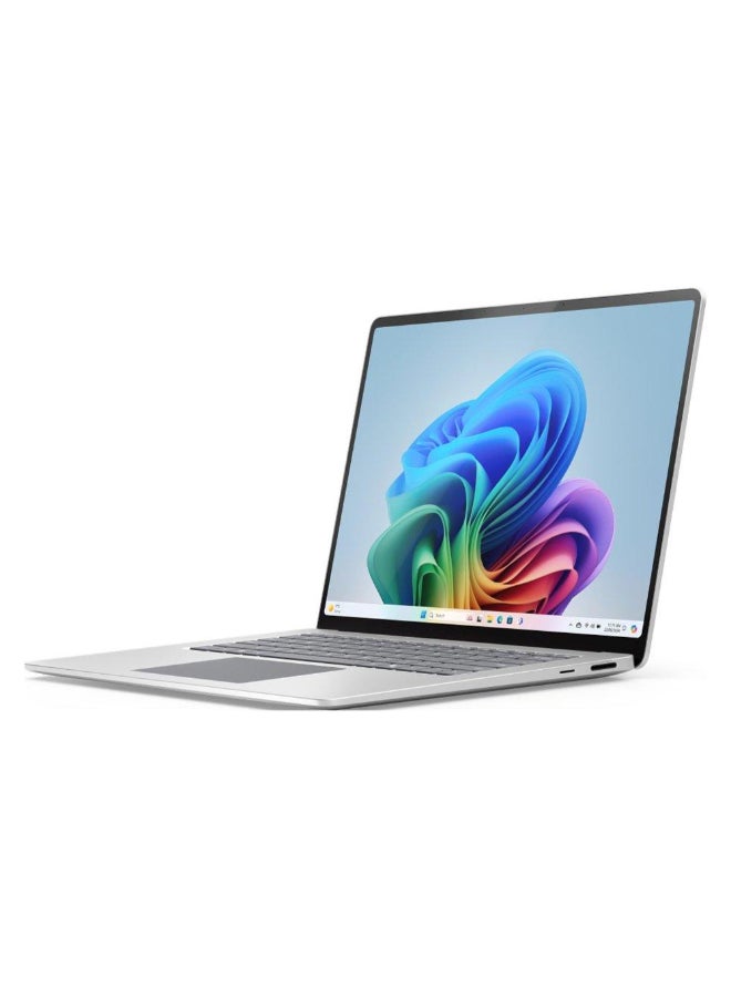 مايكروسوفت Surface Laptop 13" Copilot+PC, Snapdragon X Plus 8 Core, 16GB RAM, 256GB SSD, Win11 English/Arabic Keyboard Platinum - Image 1