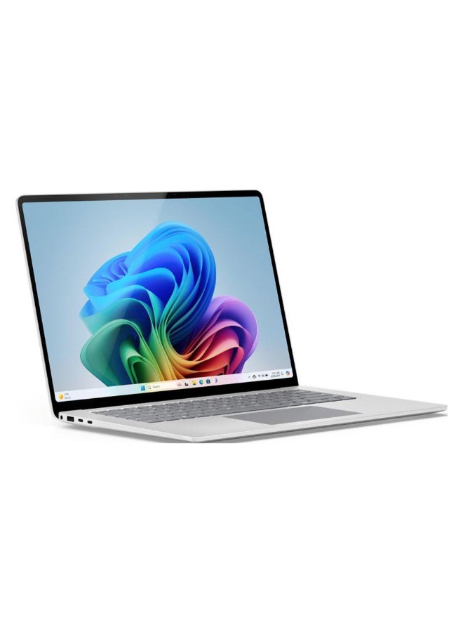 مايكروسوفت Surface Laptop 13" Copilot+PC, Snapdragon X Plus 8 Core, 16GB RAM, 256GB SSD, Win11 English/Arabic Keyboard Platinum - Image 2