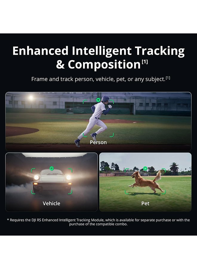 دي جي آي RS 5، مثبت جيمبال لكاميرا كانون/سوني/باناسونيك/نيكون/فوجي فيلم، أزرار ضبط دقيقة، أقفال محور آلية من الجيل الثاني، حامل ثلاثي القوائم سهل الفتح، مؤشر المحور Z الجديد - - Image 3