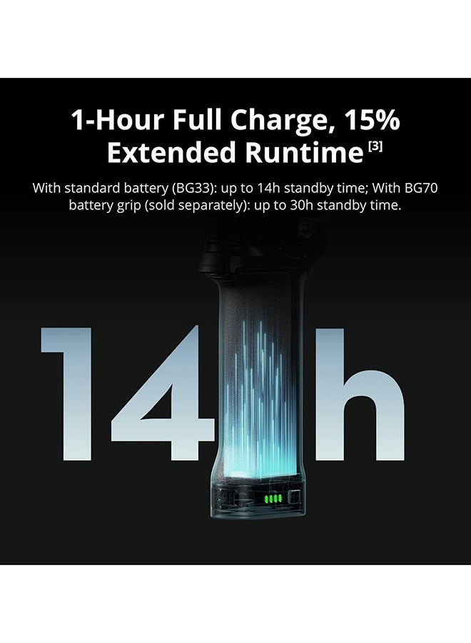 دي جي آي RS 5، مثبت جيمبال لكاميرا كانون/سوني/باناسونيك/نيكون/فوجي فيلم، أزرار ضبط دقيقة، أقفال محور آلية من الجيل الثاني، حامل ثلاثي القوائم سهل الفتح، مؤشر المحور Z الجديد - - Image 4