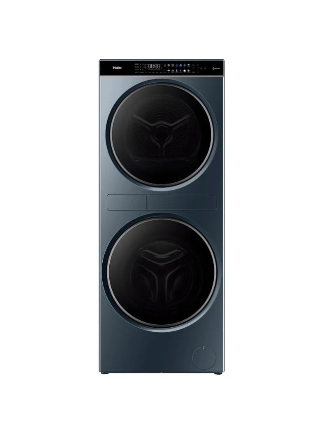 هاير Haier Washing Machine Front Loading 13/13KG 1400 RPM Direct Motion Inverter With Steam HWD130-BD14LCU1 13 kg HWD130-BD14LCU1 cyan - Image 1