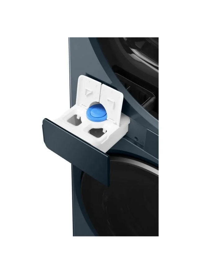 هاير Haier Washing Machine Front Loading 13/13KG 1400 RPM Direct Motion Inverter With Steam HWD130-BD14LCU1 13 kg HWD130-BD14LCU1 cyan - Image 5