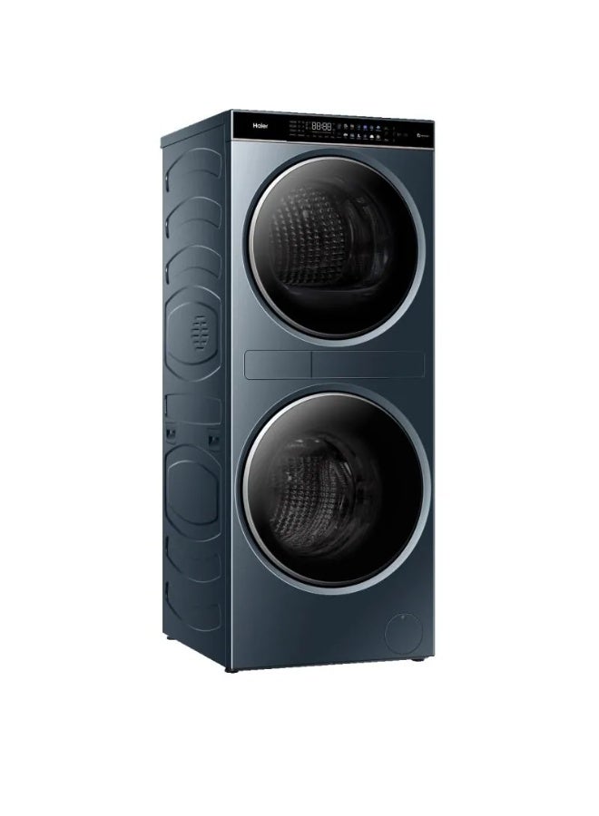 هاير Haier Washing Machine Front Loading 13/13KG 1400 RPM Direct Motion Inverter With Steam HWD130-BD14LCU1 13 kg HWD130-BD14LCU1 cyan - Image 4