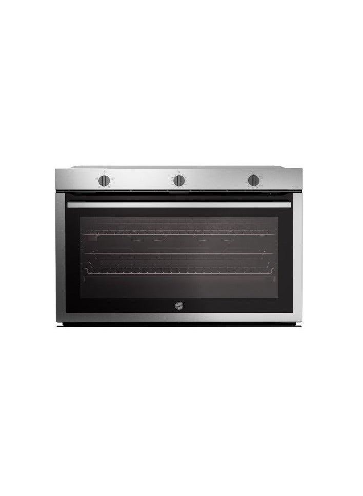 HOOVER Home  HOOVER Built-In Oven Gas 90 x 60 cm - 121 Liter Stainless Steel x Black HOU911G6-EGY 121 L 1 W HOU911G6-EGY silver - Image 1