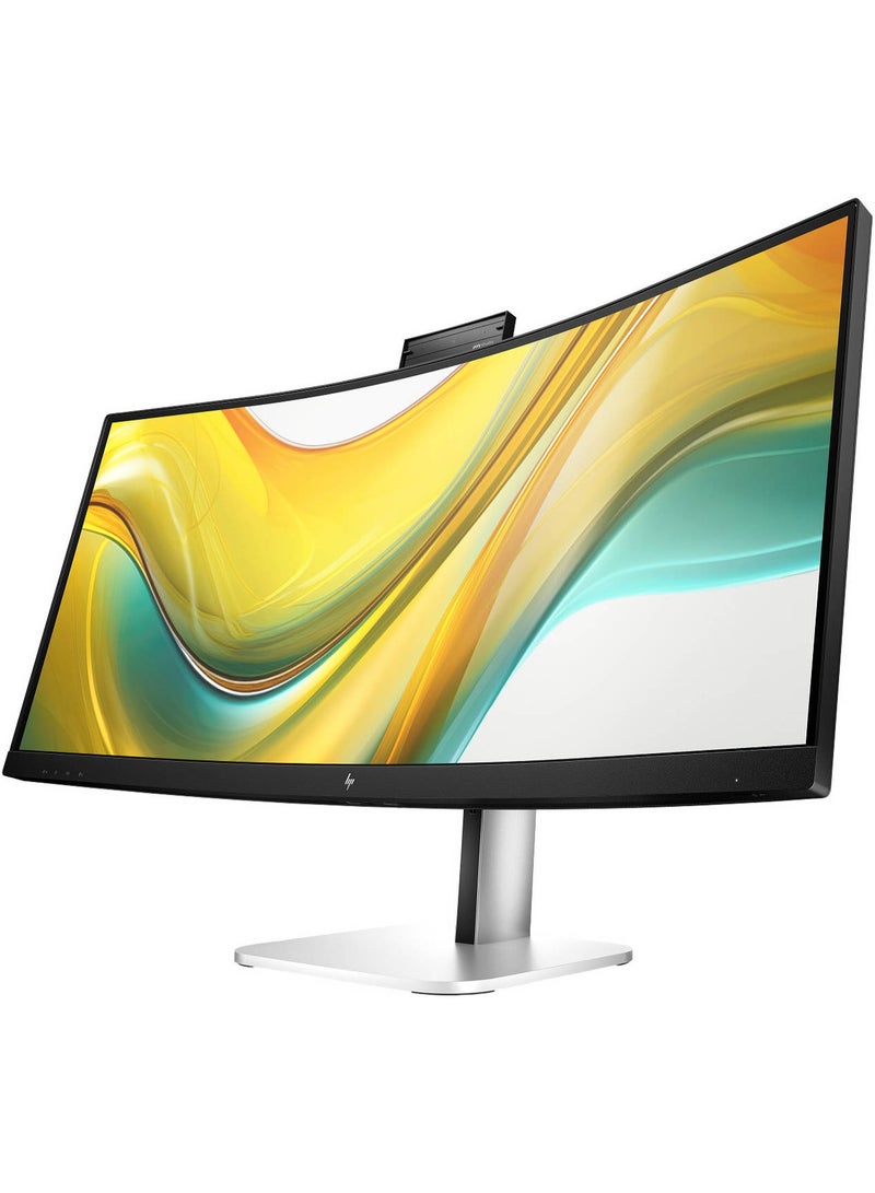 HP شاشة مؤتمرات منحنية USB-C سلسلة 5 برو، 34" VA، دقة WQHD، معدل تحديث يصل إلى 100Hz، زمن استجابة 5ms (GtG Overdrive)، كاميرا ويب بدقة 5mp - Image 2