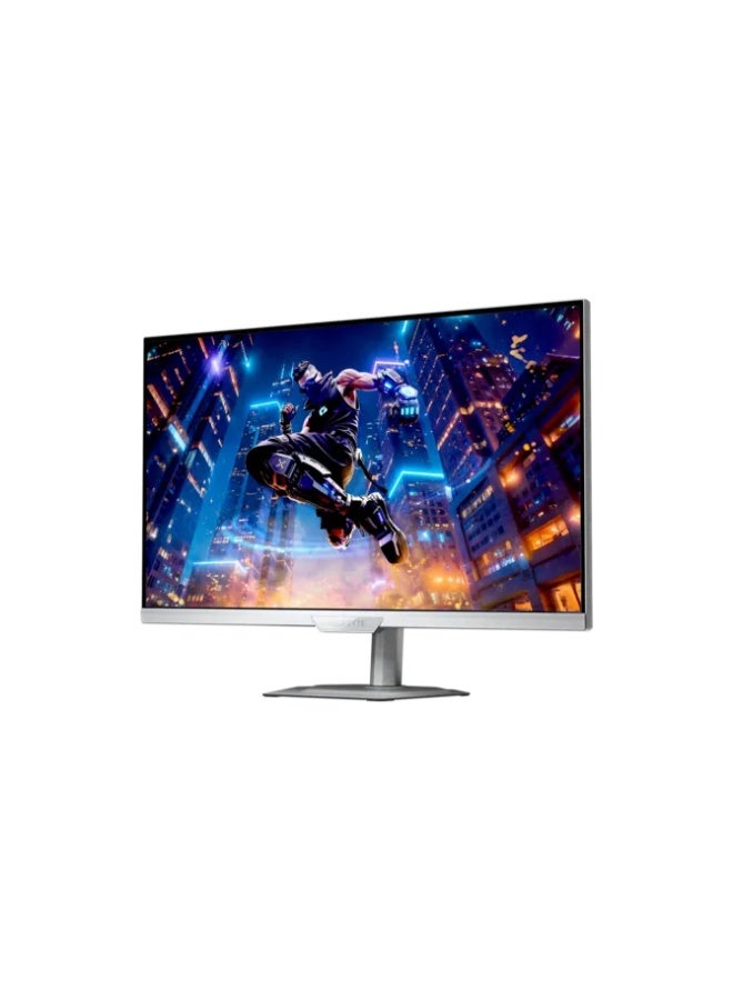 جيجابايت شاشة الألعاب M27Q2 QD ICE مقاس 27 بوصة، دقة QHD 2560×1440، 200 هرتز (OC 210 هرتز)، 1 مللي ثانية GtG، IPS Quantum Dot، HDR400، متوافقة مع G-SYNC، FreeSync، USB-C، KVM، قاعدة قابلة للتعديل، رعاية للعين، بيضاء - Image 3