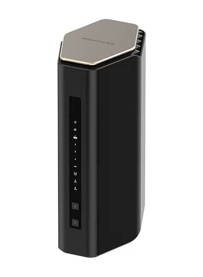 نت جير Nighthawk RS600 Wi-Fi 7 Tri-Band Router – 18Gbps Ultra-Fast Speed, 8 High-Performance Antennas, Quad-Core 2GHz Processor, 10Gbps WAN & LAN, 3x 1Gbps LAN, USB 3.0, Coverage Up to 3,300 sq.ft, Supports 150+ Devices, WPA3 Security, NETGEAR Armor & Nighthawk App black - Image 1