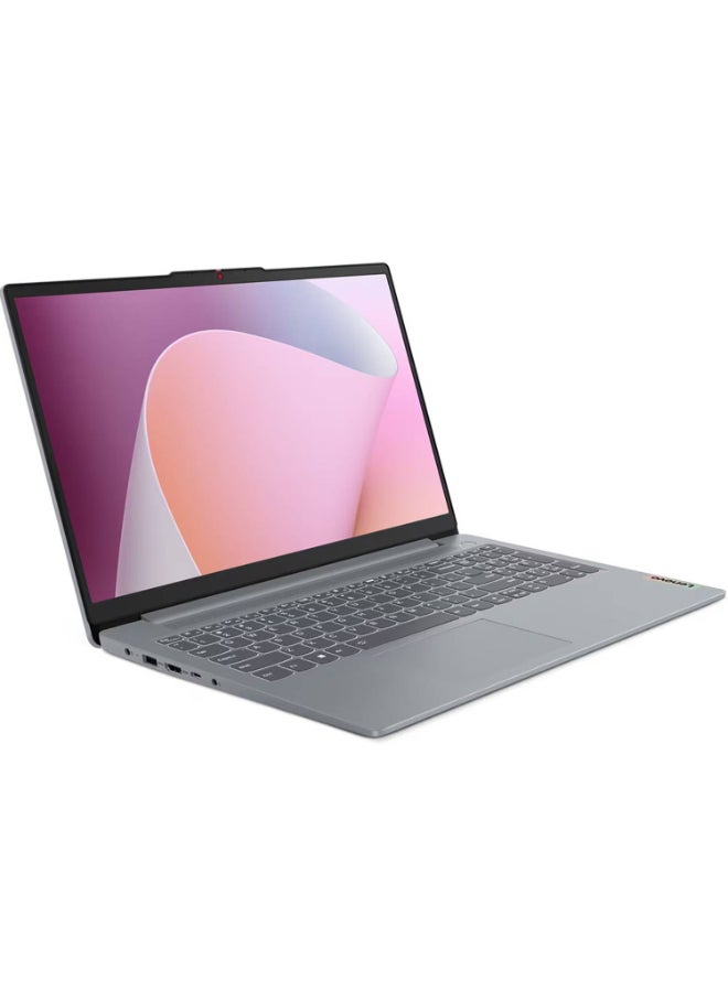 Lenovo IdeaPad Slim 3 15AMN8  Laptop – AMD Ryzen 3-7320U / 15.6inch FHD / 512GB SSD / 8GB RAM / Shared AMD Radeon 610M Graphics / Windows 11 Home Middle East Version – [82XQ00QAAX] English/Arabic arctic grey - Image 2