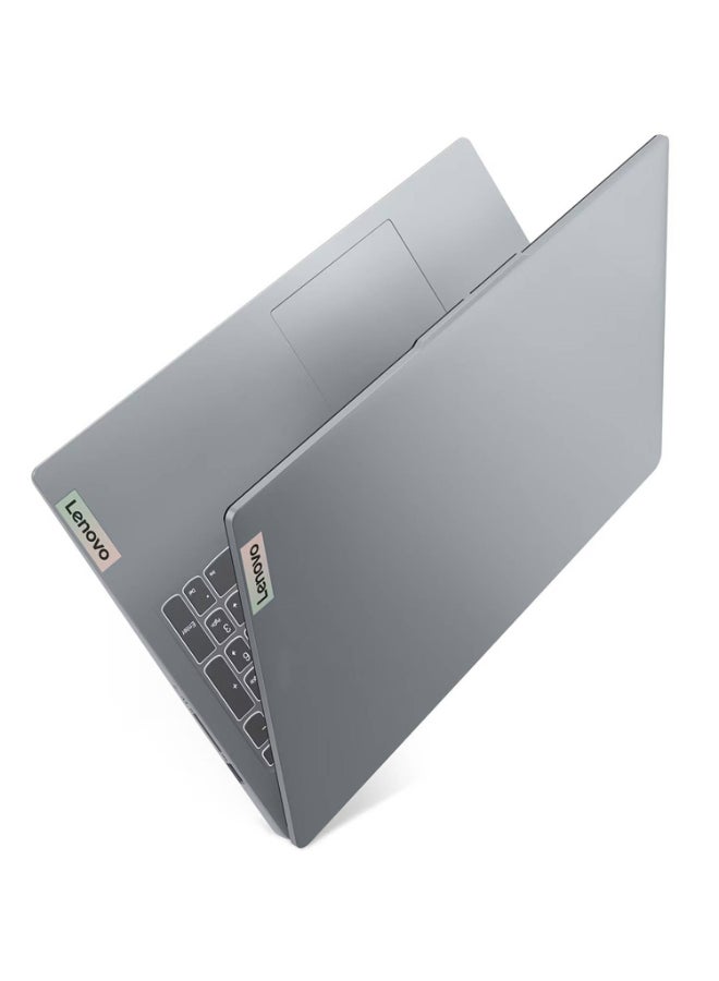 Lenovo IdeaPad Slim 3 15AMN8  Laptop – AMD Ryzen 3-7320U / 15.6inch FHD / 512GB SSD / 8GB RAM / Shared AMD Radeon 610M Graphics / Windows 11 Home Middle East Version – [82XQ00QAAX] English/Arabic arctic grey - Image 3