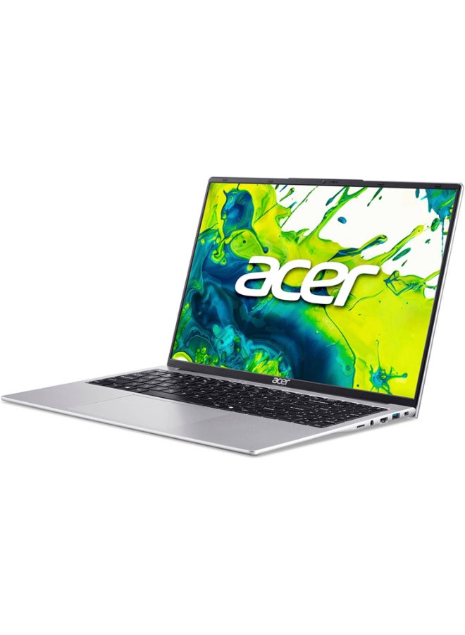 أيسر Aspire Lite 16 (2025) Laptop – 13th Gen / intel Core i5-1334U / 16inch WUXGA / 512GB SSD / 16GB RAM / Shared Graphics / Windows 11 Home Middle East Version – [NX.D73EM.001] English/Arabic light silver - Image 3