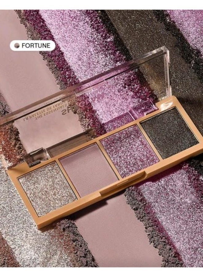 SHEGLAM Essential Square Eyeshadow Quad-Serendipity Brand Beauty Makeup Face Paint Cosmetic For Women Girls Perfect For Winter Ideal For Y2K Fancy Fashion Suitable For Birthday Christmas Gift Party Ready Best Color Multicolour - Image 1